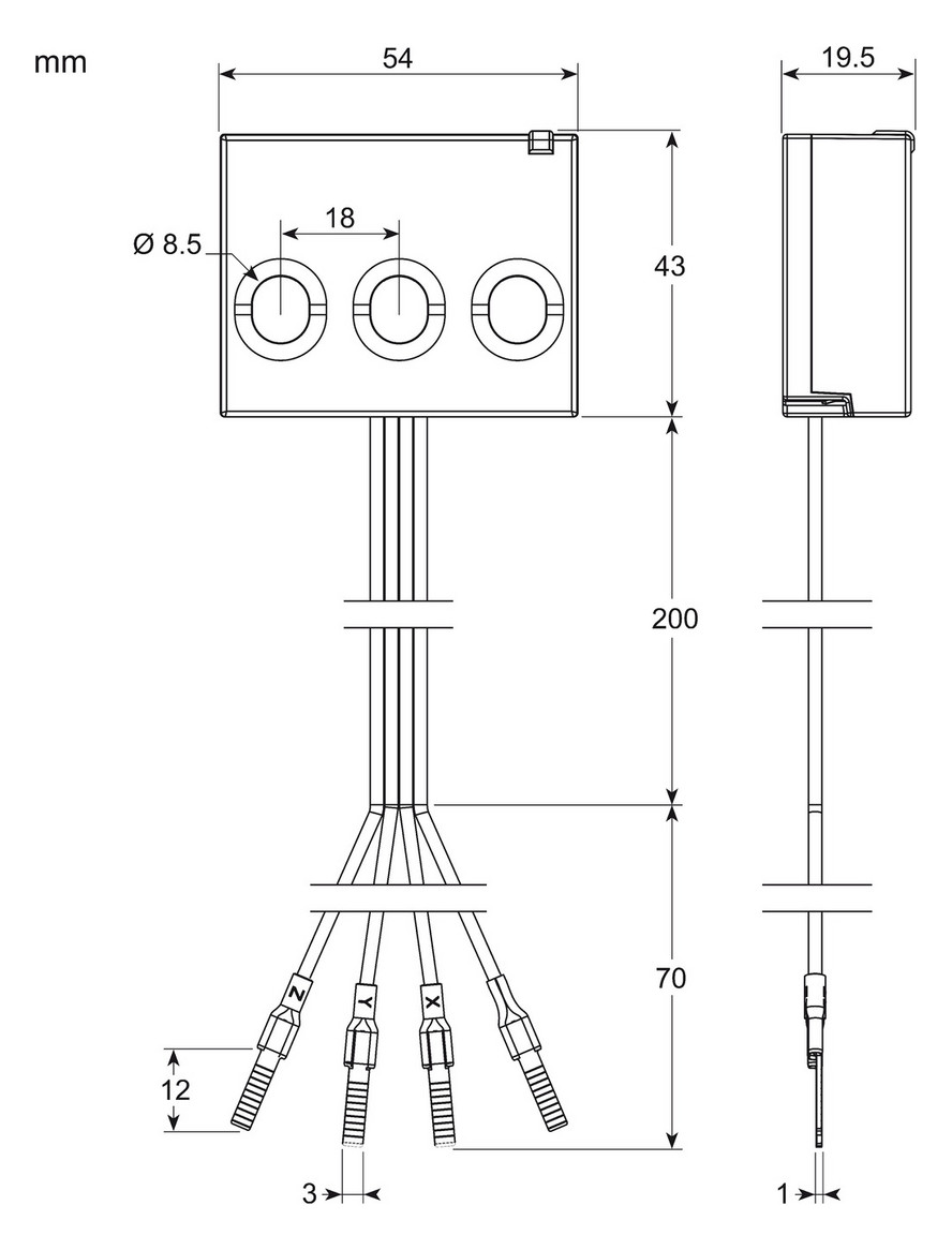Drehstromzähler Dreileit elektr A 63A 220-240V/N-L 400-415V/L-L 50-60Hz