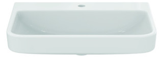 Ideal-Standard Waschtisch i.life B 65x48x18cm, mit Hahnloch, weiß antibakteriell Smart Guard