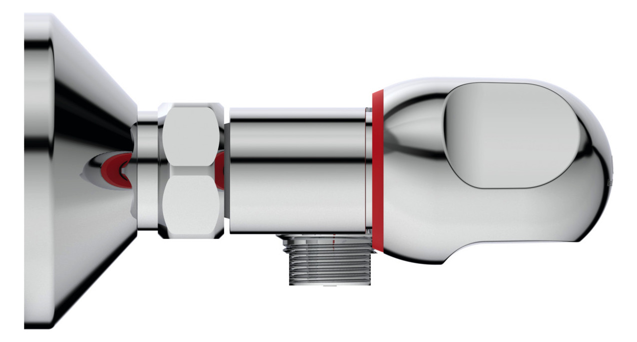 Ideal-Standard Brause-Zweigriff-Armatur Alpha AP, DN 15, verchromt