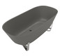 V&B Badewanne Antheus 175x80cm, freistehend, grey