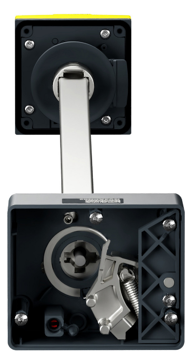 Handgriff rt m.Achse Mit Achse f.Leistungss