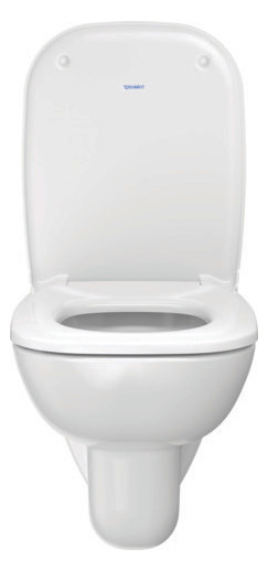 Duravit WC-Sitz D-Code Compact ohne Absenkautomatik, Scharniere Edelstahl, weiß