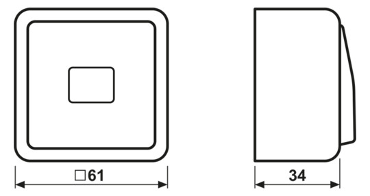Heizungsschalter AP 600 aws glz AP IP20 1f 10AX