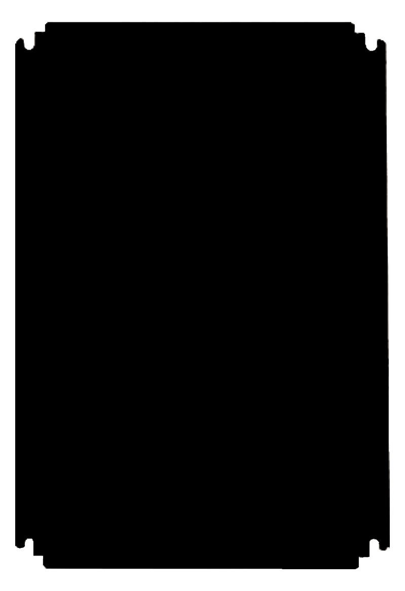 Montageplatte Verteiler Kst unbeh 800x600mm