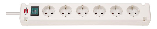 BRENNENSTUHL-Steckdosenleiste, weiß Bremounta -...