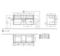 V&B Waschtischunterschrank Collaro 120x54,8x50cm, Waschtisch mittig, LED-Beleuchtung 8,8 W, white wood