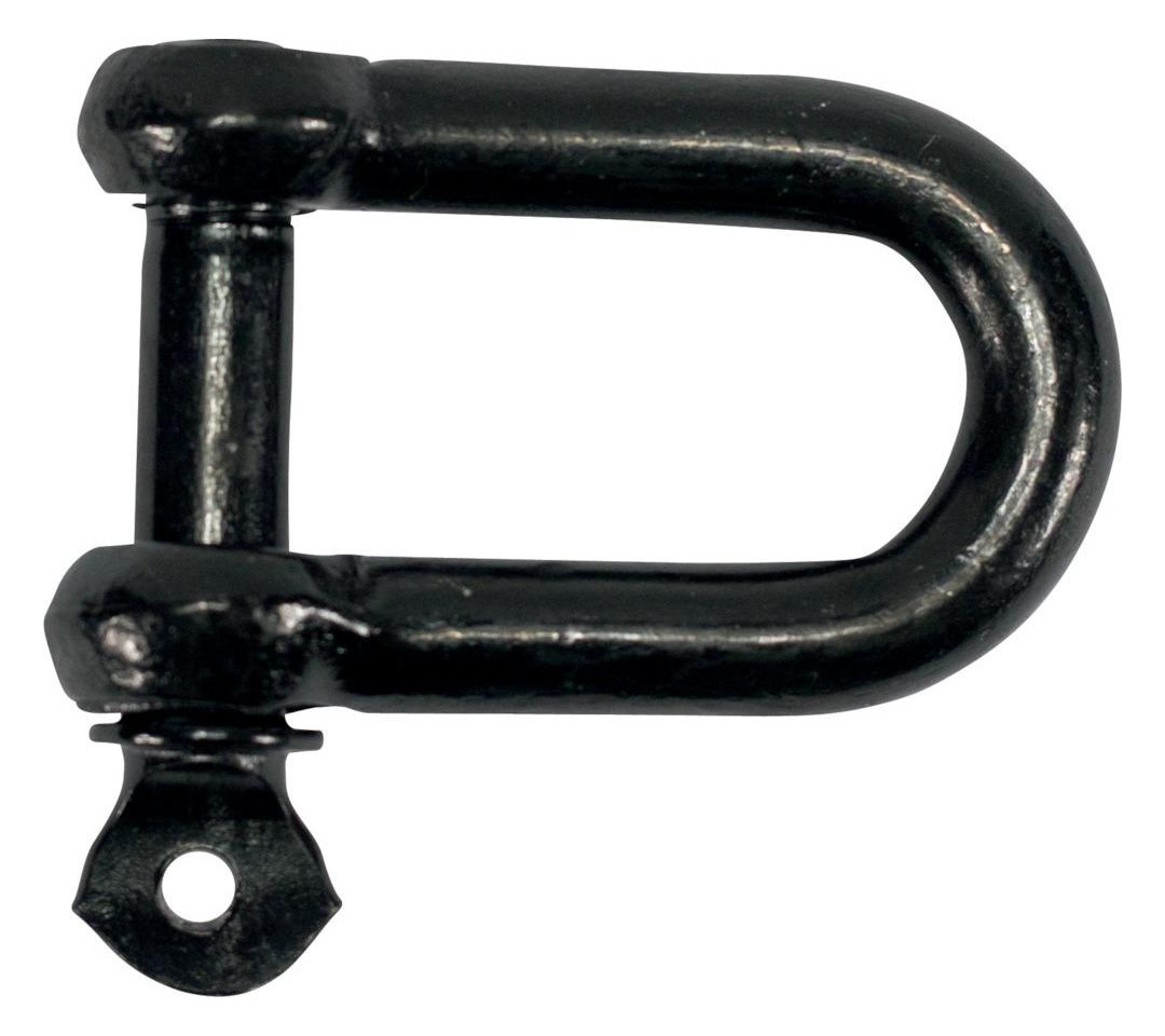 Bild Schäkel gerade schwarz-Zn 10,0mm-3,8"" - PÖSAMO-0