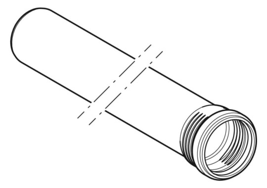 Geberit Rohr Silent Pro DN 70, 250 mm, mit Muffe