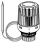Heimeier Thermostat-Kopf K 40-70 °C, Kapillarrohrlänge 2 m, weiß