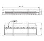Patchpanel 24Ports 1HE Cat6A Schirm RAL7035 19Zoll-Einbau