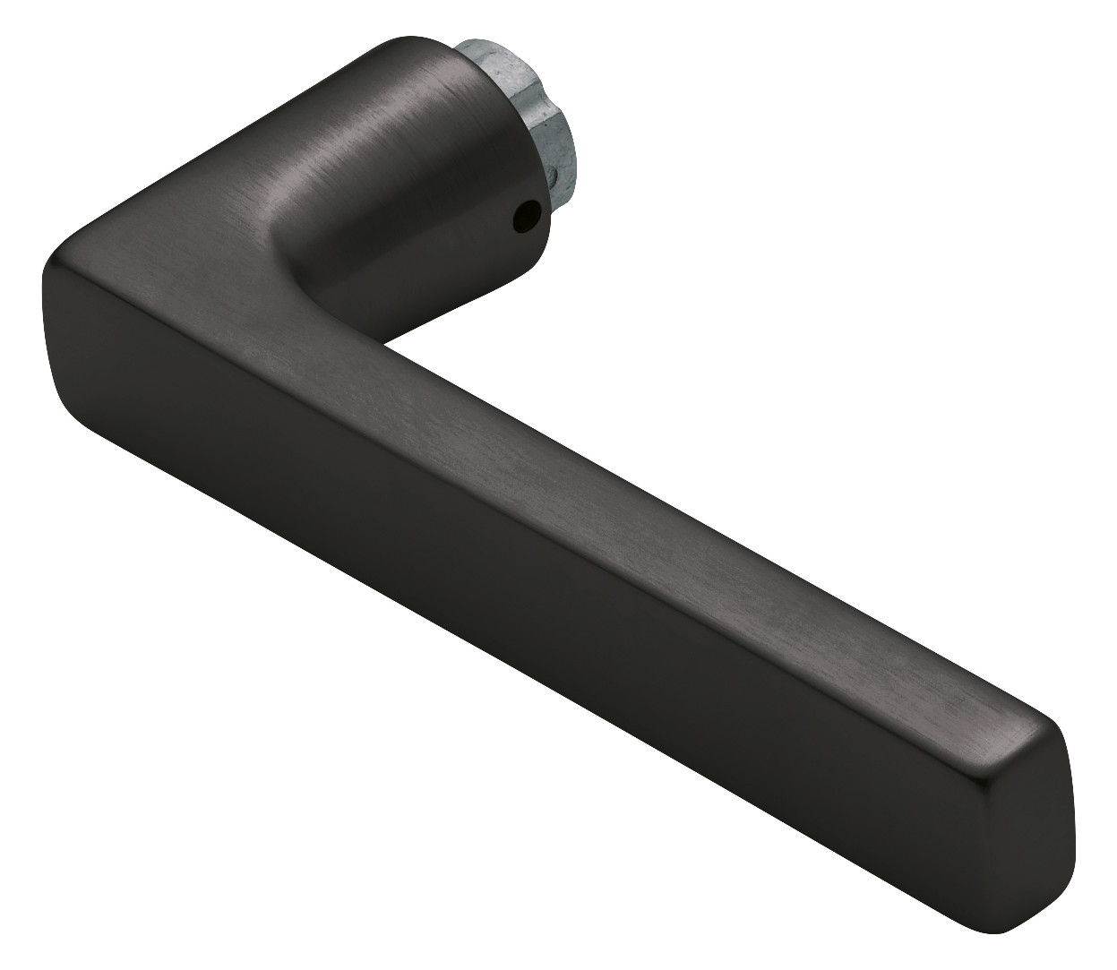 Bild HOPPE Drückerlochteil Dallas M1643, 8mm, DIN Links-Rechts, schwarz satiniert-Resista®-0