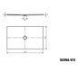 Kaldewei Duschwanne SCONA 972-1 100x130cm, Secure Plus, warm grey70