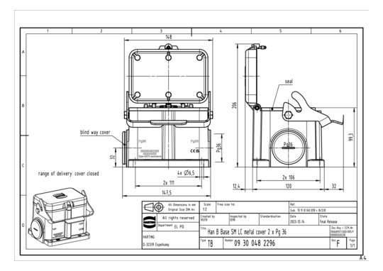 HART Sockelgehäuse           09300482296 