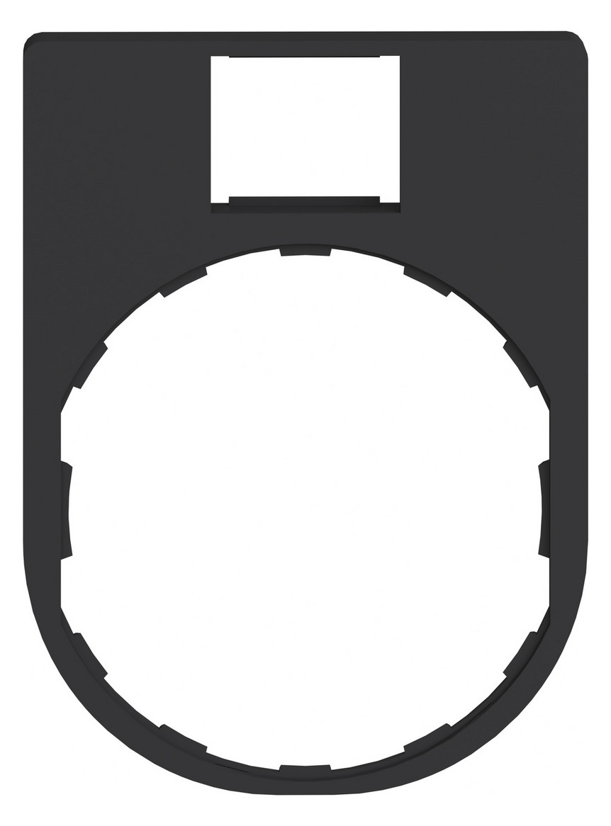 Bezeichnungsschild sw rechteck 30x40mm Bez.Schild