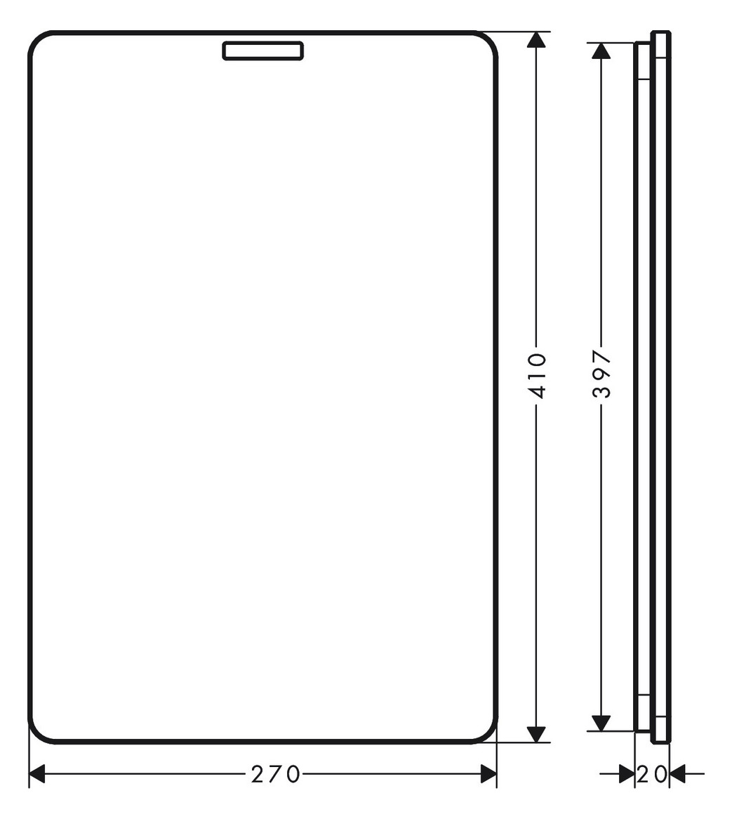 hansgrohe Schneidebrett F16, Eiche