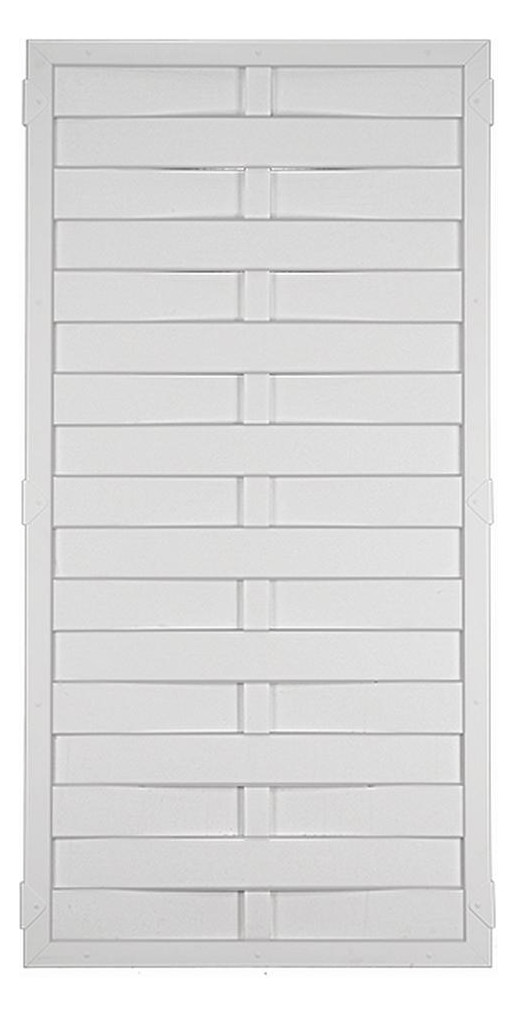 Bild LIGHTLINE KS-LAMELLENZAUN 90 x 180 cm Fü llung / Rahmen WEISS - n.a.-0