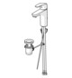 HANSA Waschtisch-Einhebelmischer HANSAPINTO XL mit Ablaufgarnitur, Ausladung 115mm, chrom
