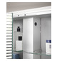 EMCO Aufputz-Lichtspiegelschrank flat 2 Classic 1400x729mm, LED-Aufsatzleuchte, 3-türig, Aluminium
