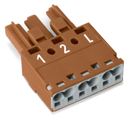 Steckverbinder Gebäude 3p Serie 770 25A Federzug 250V Buchse 4qmm 1/2/L