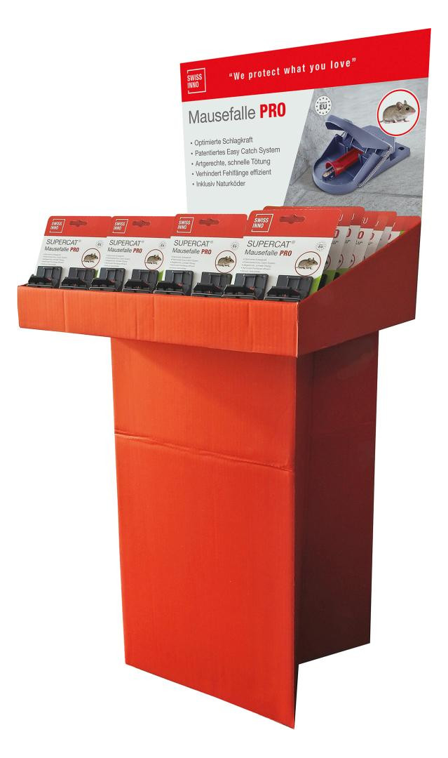 Bild Mausefalle SuperCat Pro 2er Set inkl. Kö der Display, Inhalt 40 Stück - SWISSINNO-0