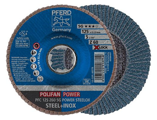PFERD-Fächerschleifscheibe X-LOCK Z SG POWER STEELOX...