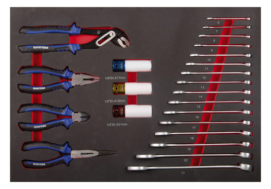 Werkstattwagen GALAXY 7 Schubfächer und 229tlg proficraft Bestückung bl/anth