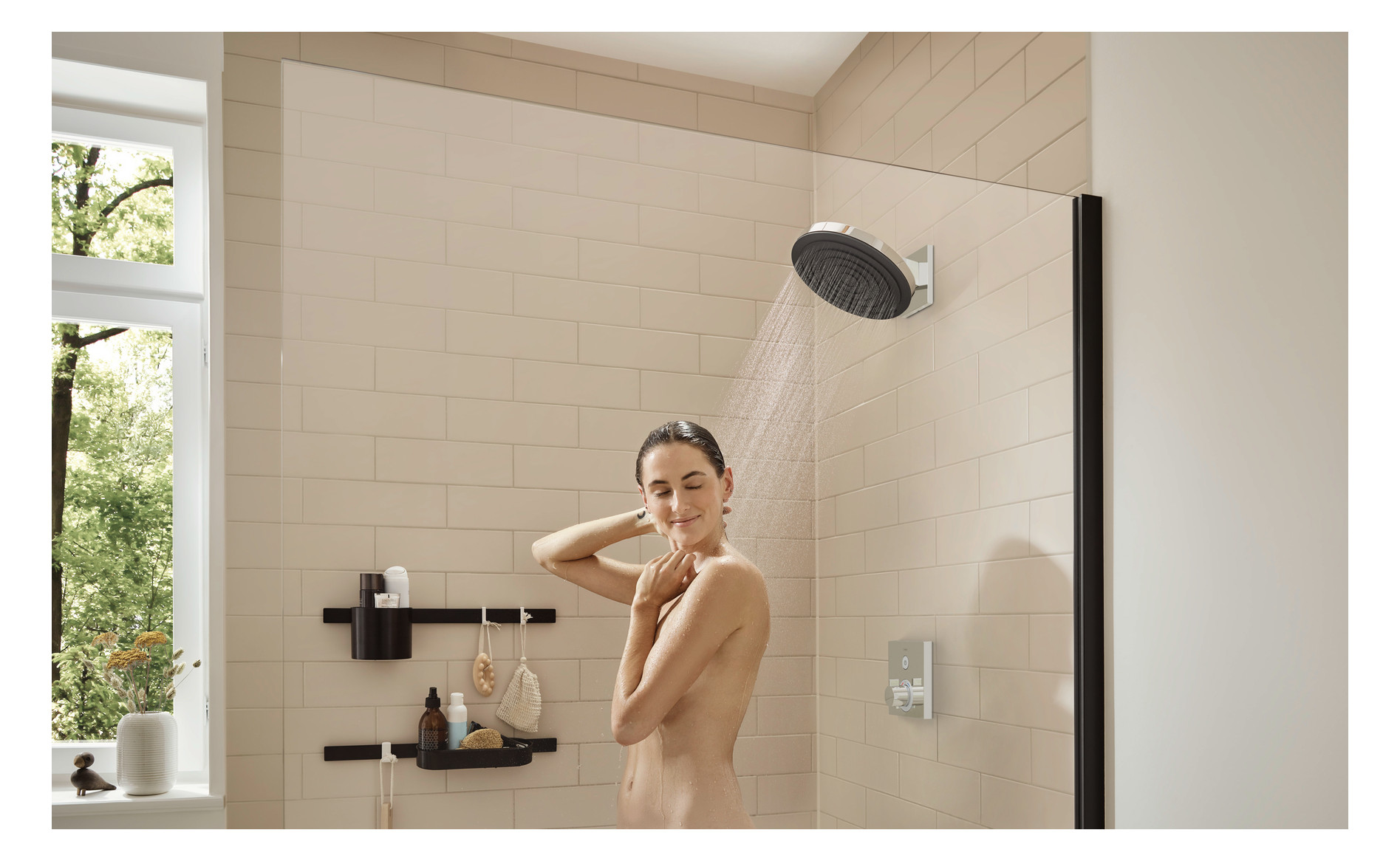 hansgrohe Fertigmontageset ShowerSelect UP-Thermostat, 2 Verbraucher, chrom