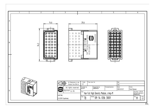 HART Modul für Stifteinsatz  09140363001 