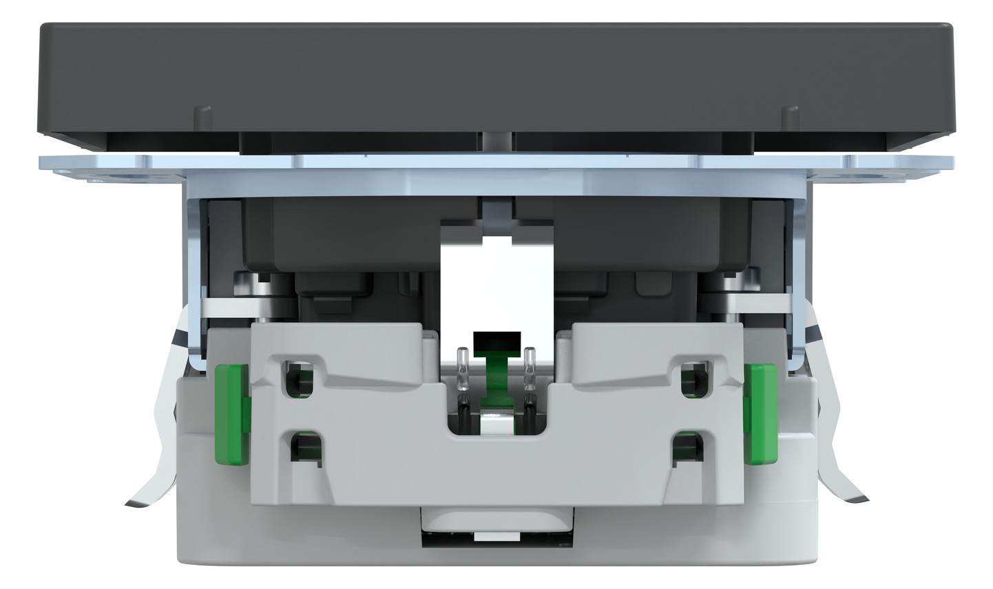 Steckdose 1f anth mt 1USB-A 1USB-C UP m.BS Mit erhöhtem Berührungsschutz IP20