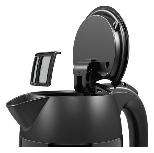 Wasserkocher 1,7l Edst DesignLine 2400W sw Anzeige:außen m.Sieb