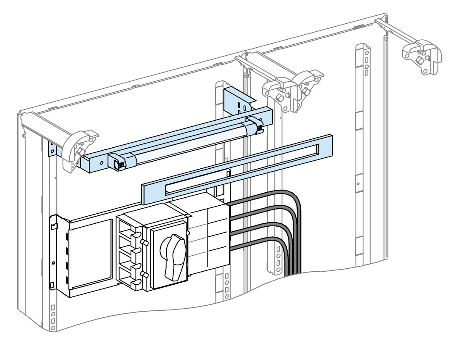 Schaltschrankleuchte LL 8W 220-240VAC 450mm Leuchtstoffl Mit Lichtsensor