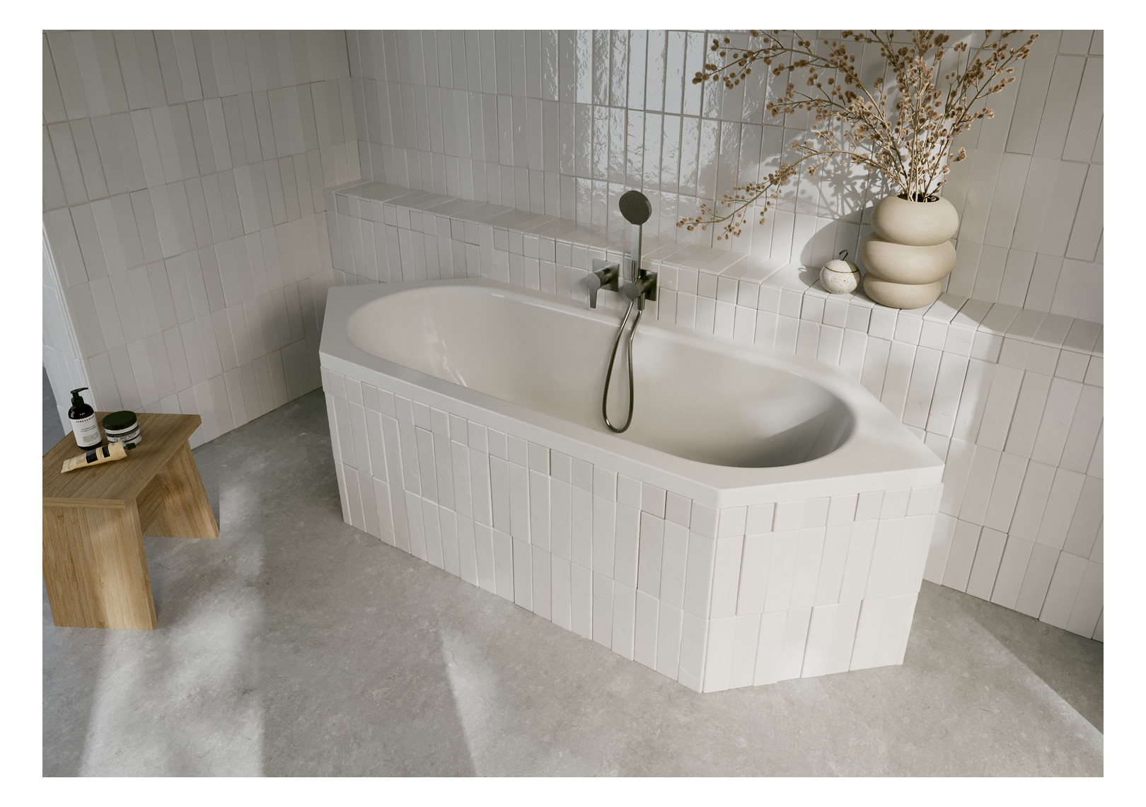 6-Eck-Badewanne BetteStarlet 2040 188x70x42cm, Glasur, starwhite