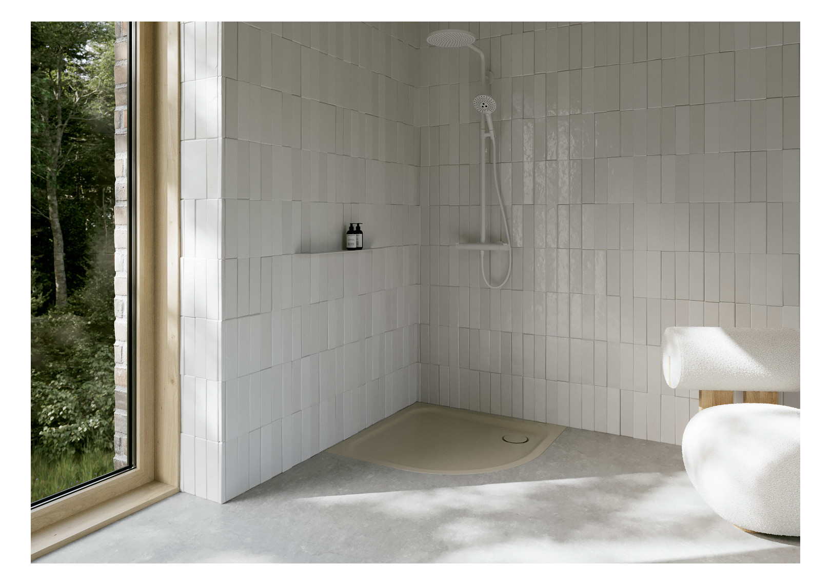 Duschwanne BetteCorner 5429 90x90x3,5cm, beige