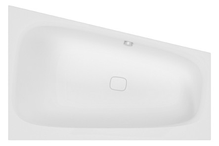 Hoesch Badewanne iSENSI Trapez 150x100cm, rechts, weiß