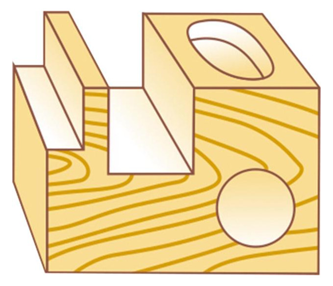 Bild Nutfräser HW mit Bohrschn.8x25x70 S8 FORTIS-1