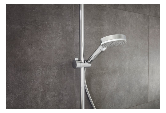 hansgrohe Showerpipe Crometta E mit Thermostat, 1jet, chrom