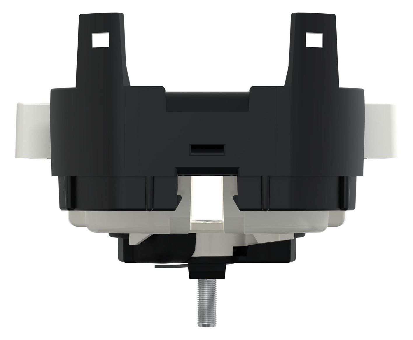 Steckdose 1f polws glz System M UP m.BS IP20 Mit erhöhtem Berührungsschutz