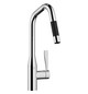 Dornbracht Spültisch-Einhebelmischer Sync Pull-down herausziehbar, mit Brausefunktion, Ausladung 240mm, Platin