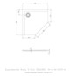 Hoesch Mineralguss-5-Eck-Duschwanne Muna 90 x 90 x 3 cm, Schiefergrau, ohne Antirutsch