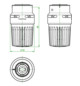 Oventrop Thermostat Uni LHB 7-28 °C, ohne Nullstellung, weiß, mit Flüssig-Fühler