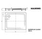 Kaldewei Duschwanne SUPERPLAN CLASSIC 405-2 90x110x2,5cm, mit Träger, Perl-Effekt, schwarz