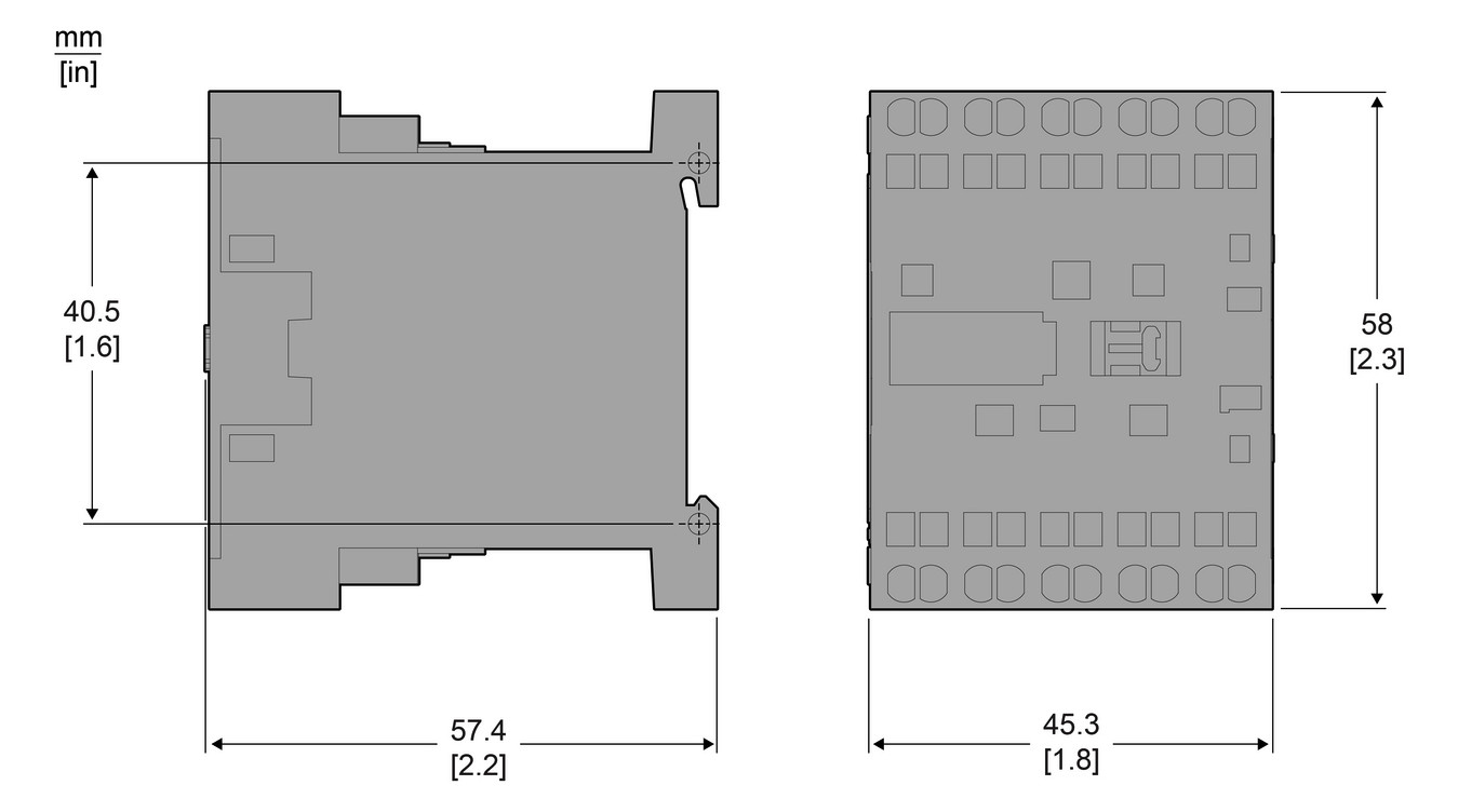 Leistungsschütz 2,2kW 3S 230VAC 6A 1S/Hilf
