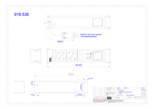 Bachmann Power Frame M 2xP40     916.536 