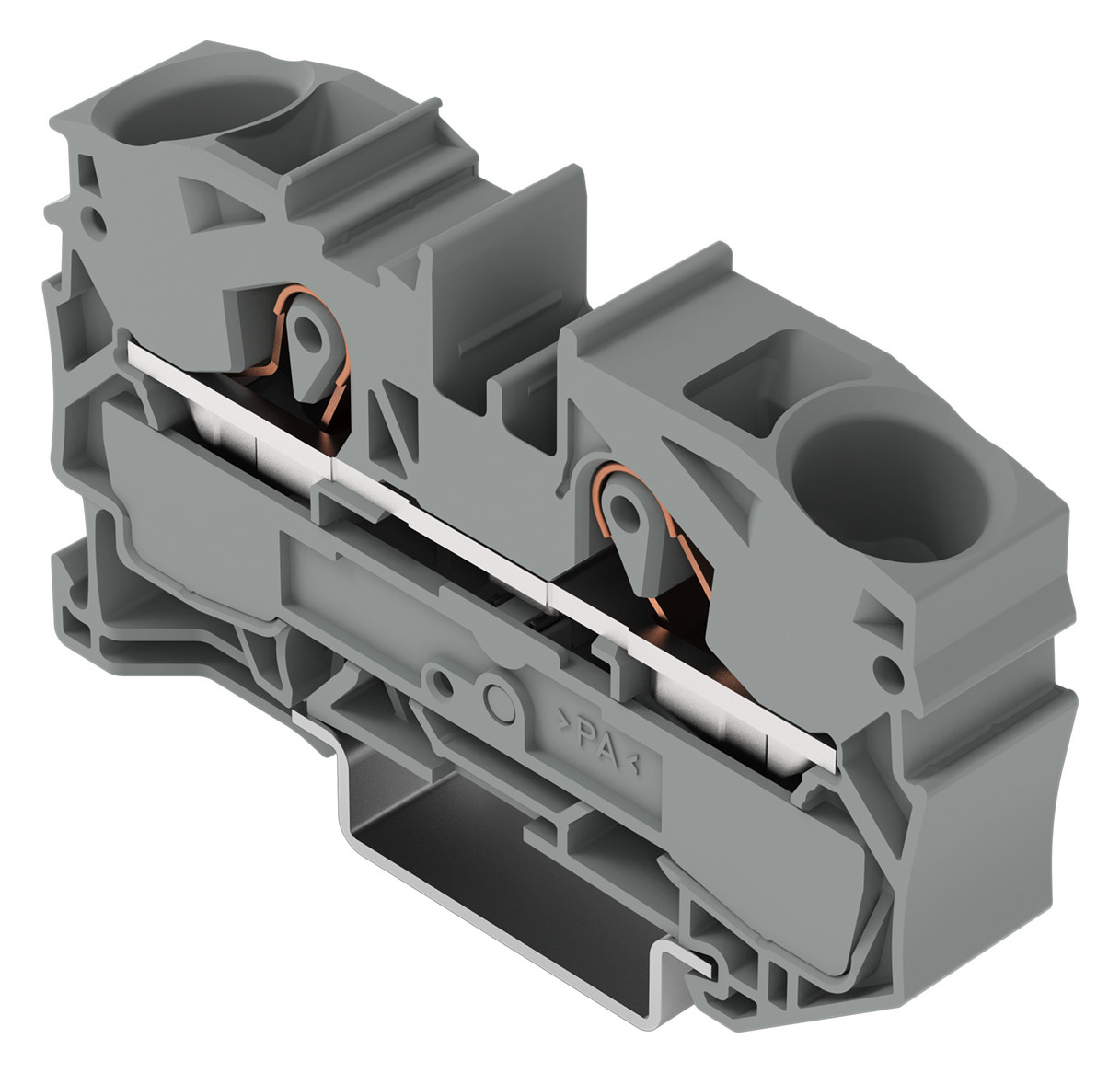 Reihenklemme 0,5-16qmm Serie 2016 1Etage 2kl gr 76A Hutschiene TH35