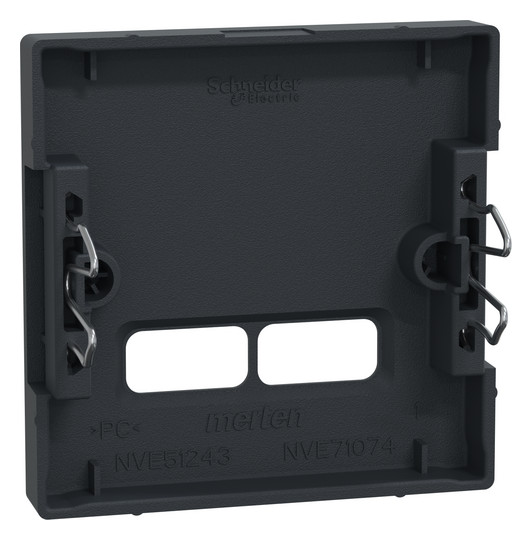 Zentralplatte USB 2f anth Klemmbef m.Aufdr