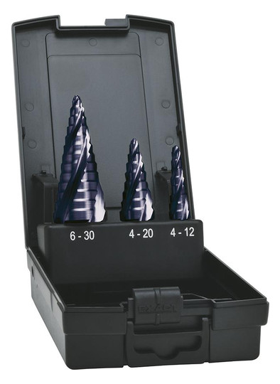 EXACT-Stufenbohrer-Satz ADVANCED LINE, HSS-TiAlN, 4-fach...
