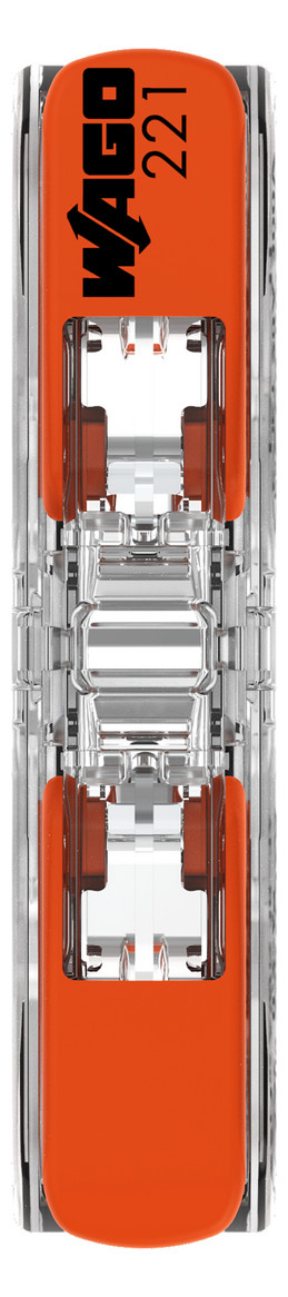 Steckklemme 2f 450V 32A Serie 221 0,2-4qmm m.BetätiHebel f.Massivleiter