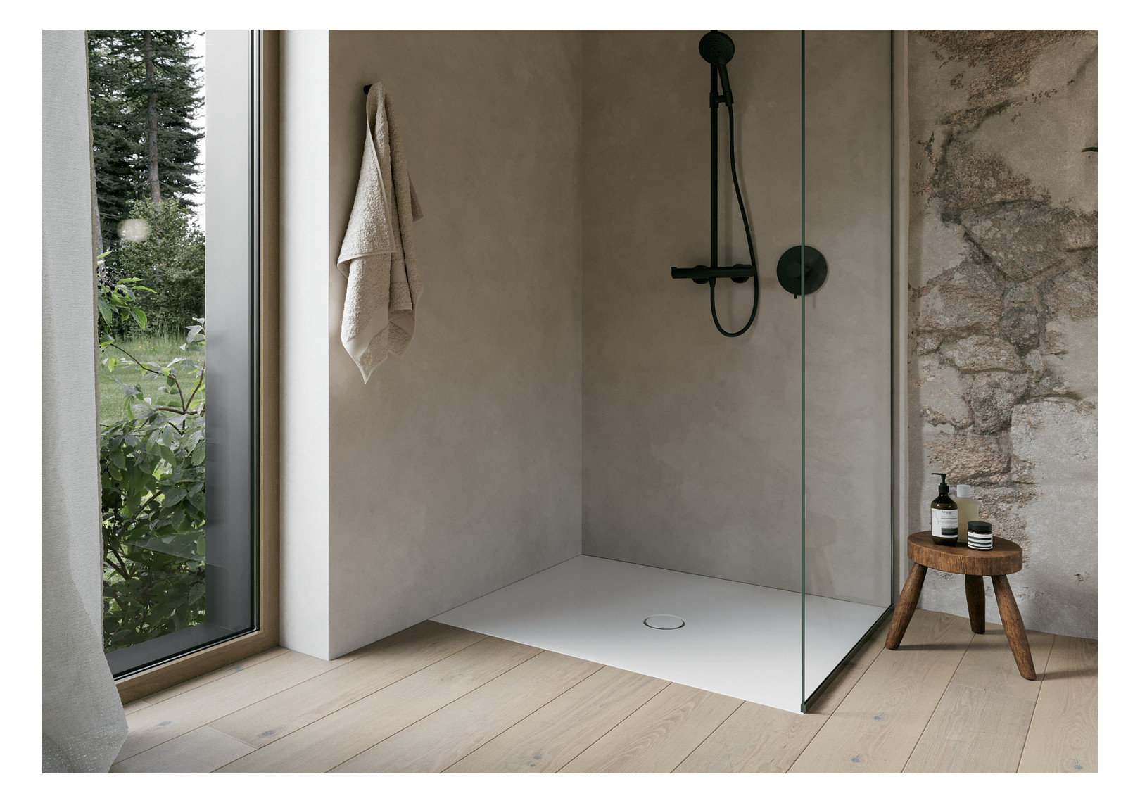 Duschfläche BetteFloor 8631 110x90cm, Antirutsch/Sense, weiß