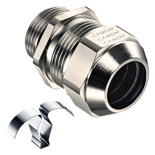 Kabelverschraubung M63 Progress Ms si-gr silbergrau 14mm IP68 ger vernick