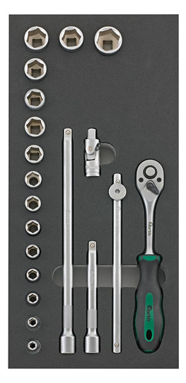 fortis-Werkzeugmodul 1/3 - 20-teilig, Steckschlüssel...